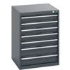 40019051.77V CABINET 7 DRAWERS 75KG UDL PER DRAWER SHELF DARK GREY thumbnail-0