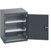 40019120.77V CUPBOARD 2 SHELVES 75KG UDL DRAWER SHELF DARK GREY thumbnail-0