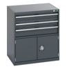 40020033.77V CABINET 3 DRAWERS DOOR 75KG UDL PER DRAWER DARK GREY thumbnail-0