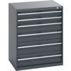 40020049.77V CABINET 6 DRAWERS 75KG UDL PER DRAWER SHELF DARK GREY thumbnail-0