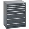 40020053.77V CABINET 7 DRAWERS 75KG UDL PER DRAWER SHELF DARK GREY thumbnail-0