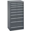 40020067.77V CABINET 9 DRAWERS 75KG UDL PER DRAWER SHELF DARK GREY thumbnail-0