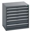 40020139.77V CABINET 6 DRAWERS 75KG UDL PER DRAWER SHELF DARK GREY thumbnail-0