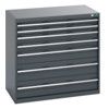 40021029.77V CABINET 7 DRAWERS 75KG UDL PER DRAWER SHELF DARK GREY thumbnail-0