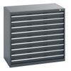 40021035.77V CABINET 9 DRAWERS 75KG UDL PER DRAWER SHELF DARK GREY thumbnail-0