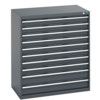 40021042.77V CABINET 10 DRAWERS 200KG UDL PER DRAWER DARK GREY thumbnail-0