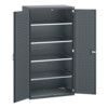 40021101.77V CUPBOARD 4 SHELVES 75KG UDL DRAWER SHELF DARK GREY thumbnail-0