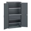 40021109.77V CUPBOARD 3 DRAWERS 3 SHELVES 75KG UDL SHELF DARK GREY thumbnail-0