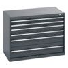 40021191.77V CABINET 6 DRAWERS 75KG UDL PER DRAWER SHELF DARK GREY thumbnail-0