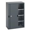 40021214.77V CUPBOARD 3 SHELVES 75KG UDL DRAWER SHELF DARK GREY thumbnail-0