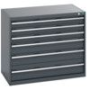 40021223.77V CABINET 6 DRAWERS 75KG UDL PER DRAWER SHELF DARK GREY thumbnail-0