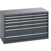 40022109.77V CABINET 6 DRAWERS 75KG UDL PER DRAWER SHELF DARK GREY thumbnail-0