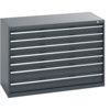 40022117.77V CABINET 7 DRAWERS 75KG UDL PER DRAWER SHELF DARK GREY thumbnail-0