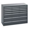 40022125.77V CABINET 7 DRAWERS 75KG UDL PER DRAWER SHELF DARK GREY thumbnail-0