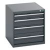 40027005.77V CABINET 5 DRAWERS 75KG UDL PER DRAWER SHELF DARK GREY thumbnail-0