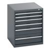 40027019.77V CABINET 6 DRAWERS 75KG UDL PER DRAWER SHELF DARK GREY thumbnail-0