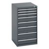 40027039.77V CABINET 8 DRAWERS 75KG UDL PER DRAWER SHELF DARK GREY thumbnail-0