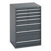 40028031.77V CABINET 7 DRAWERS 75KG UDL PER DRAWER SHELF DARK GREY thumbnail-0