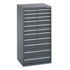 40028041.77V CABINET 11 DRAWERS 75KG UDL DRAWER SHELF DARK GREY thumbnail-0