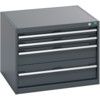 40028091.77V CABINET 4 DRAWERS 75KG UDL PER DRAWER SHELF DARK GREY thumbnail-0