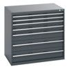 40029021.77V CABINET 7 DRAWERS 75KG UDL PER DRAWER SHELF DARK GREY thumbnail-0