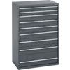 40029035.77V CABINET 9 DRAWERS 75KG UDL PER DRAWER SHELF DARK GREY thumbnail-0