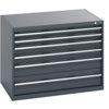 40029085.77V CABINET 6 DRAWERS 75KG UDL PER DRAWER SHELF DARK GREY thumbnail-0