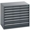 40029091.77V CABINET 7 DRAWERS 75KG UDL PER DRAWER SHELF DARK GREY thumbnail-0