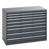 40030019.77V CABINET 8 DRAWERS 75KG UDL PER DRAWER SHELF DARK GREY thumbnail-0