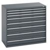 40030021.77V CABINET 8 DRAWERS 75KG UDL PER DRAWER SHELF DARK GREY thumbnail-0