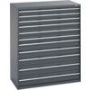 40030029.77V CABINET 11 DRAWERS 75KG UDL DRAWER SHELF DARK GREY thumbnail-0