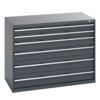 40030093.77V CABINET 6 DRAWERS 75KG UDL PER DRAWER SHELF DARK GREY thumbnail-0