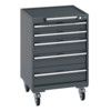 40402033.77V MOBILE CABINET 5 DRAWERS & TRAY MAT DARK GREY thumbnail-0