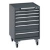 40402035.77V MOBILE CABINET 6 DRAWERS & TRAY MAT DARK GREY thumbnail-0