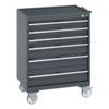 40402063.77V MOBILE CABINET 6 DRAWERS & TRAY MAT DARK GREY thumbnail-0