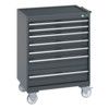 40402065.77V MOBILE CABINET 7 DRAWERS & TRAY MAT DARK GREY thumbnail-0