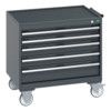 40402107.77V MOBILE CABINET 5 DRAWERS & TRAY MAT DARK GREY thumbnail-0