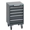 40402138.77V MOBILE CABINET 5 DRAWERS & LINO WORK DARK GREY thumbnail-0