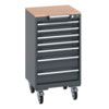 40402141.77V MOBILE CABINET 7 DRAWERS & MULTIPLEX WORK DARK GREY thumbnail-0