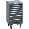 40402142.77V MOBILE CABINET 7 DRAWERS & LINO WORK DARK GREY thumbnail-0