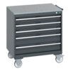 40402156.77V MOBILE CABINET 5 DRAWERS & LINO WORK DARK GREY thumbnail-0