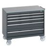 40402164.77V MOBILE CABINET 5 DRAWERS & LINO WORK DARK GREY thumbnail-0