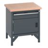 41002007.77V WORKBENCH (MPX) 1 DRAWER DOOR  DARK GREY thumbnail-0