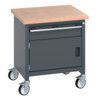 41002088.77V MOBILE WORKBENCH (MPX) 1 DRAWER 50KG UDL DARK GREY thumbnail-0