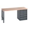 41004119.77V WORKBENCH (MPX) 6 DRAWER CABINET DARK GREY thumbnail-0