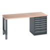 41004123.77V WORKBENCH (MPX) 7 DRAWER CABINET DARK GREY thumbnail-0