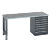 41004124.77V WORKBENCH (LINO) 7 DRAWER CABINET DARK GREY thumbnail-0