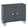 41006003.77V MOBILE DOUBLE CUPBOARD (TRAY) DARK GREY thumbnail-0