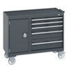 41006015.77V MOBILE CABINET (TOPTRAY) 50KG UDL DRAWERS DARK GREY thumbnail-0