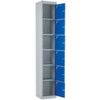 PPE Locker, 6 Doors, Blue, 1800 x 300 x 450mm thumbnail-0